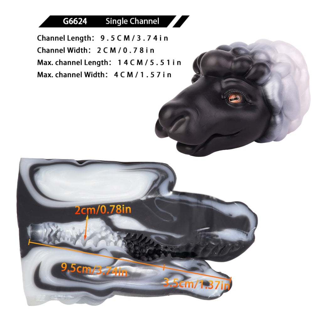 Realistic Sheep Oral Sex Pocket Pussy - Fantasy Animal Pussies Penis Massage Stroker Xoxomoving
