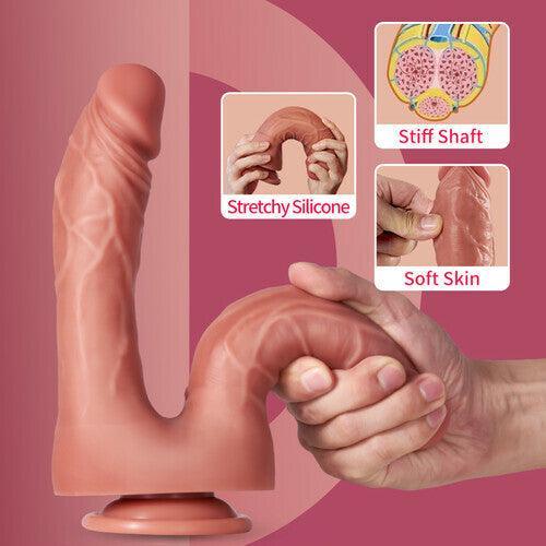 Logan 8.27-inch Lifelike Double-Ended Dildo: Suction Cup Fun - Xoxomoving