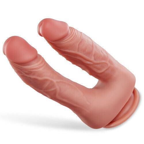 Logan 8.27-inch Lifelike Double-Ended Dildo: Suction Cup Fun - Xoxomoving