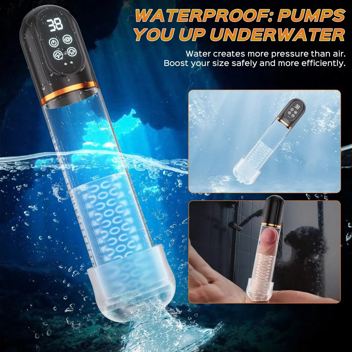 Loki - 2 in 1 Waterproof Suction Male Masturbator Automatic Penis Pump - Xoxomoving