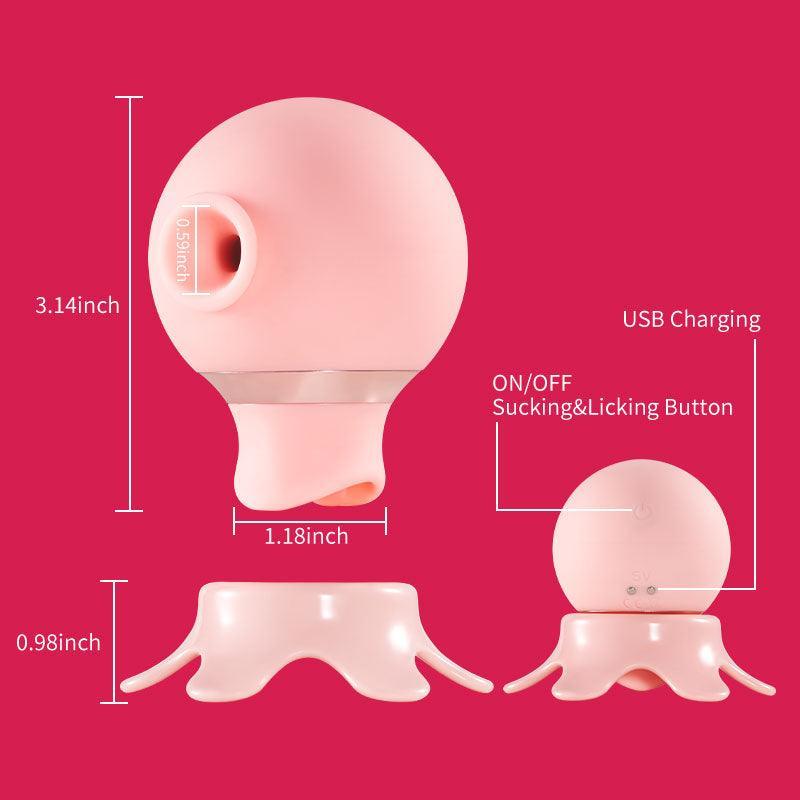 Lolita-Electric 7 Sucking&Licking Baby Octopus Stimulator For Beginner - Xoxomoving