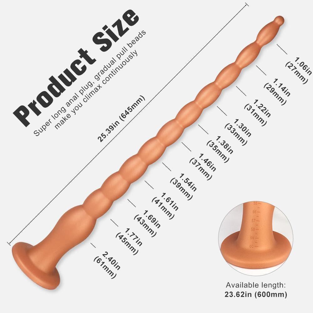 Loren- Silicone 25 inch Huge Anal Bead - Xoxomoving