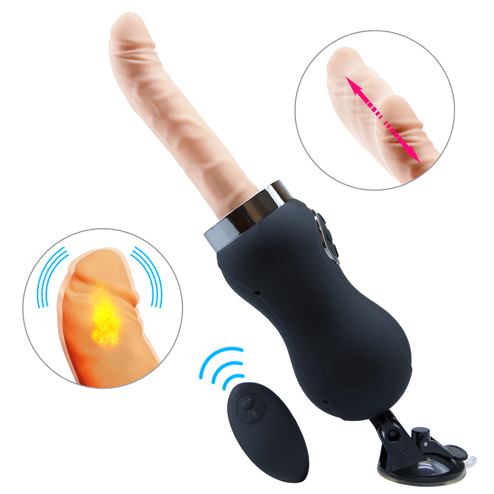 Thrusting Compact Sex Machine with Remote - USB Rechargeable, Travel-Friendly - Xoxomoving