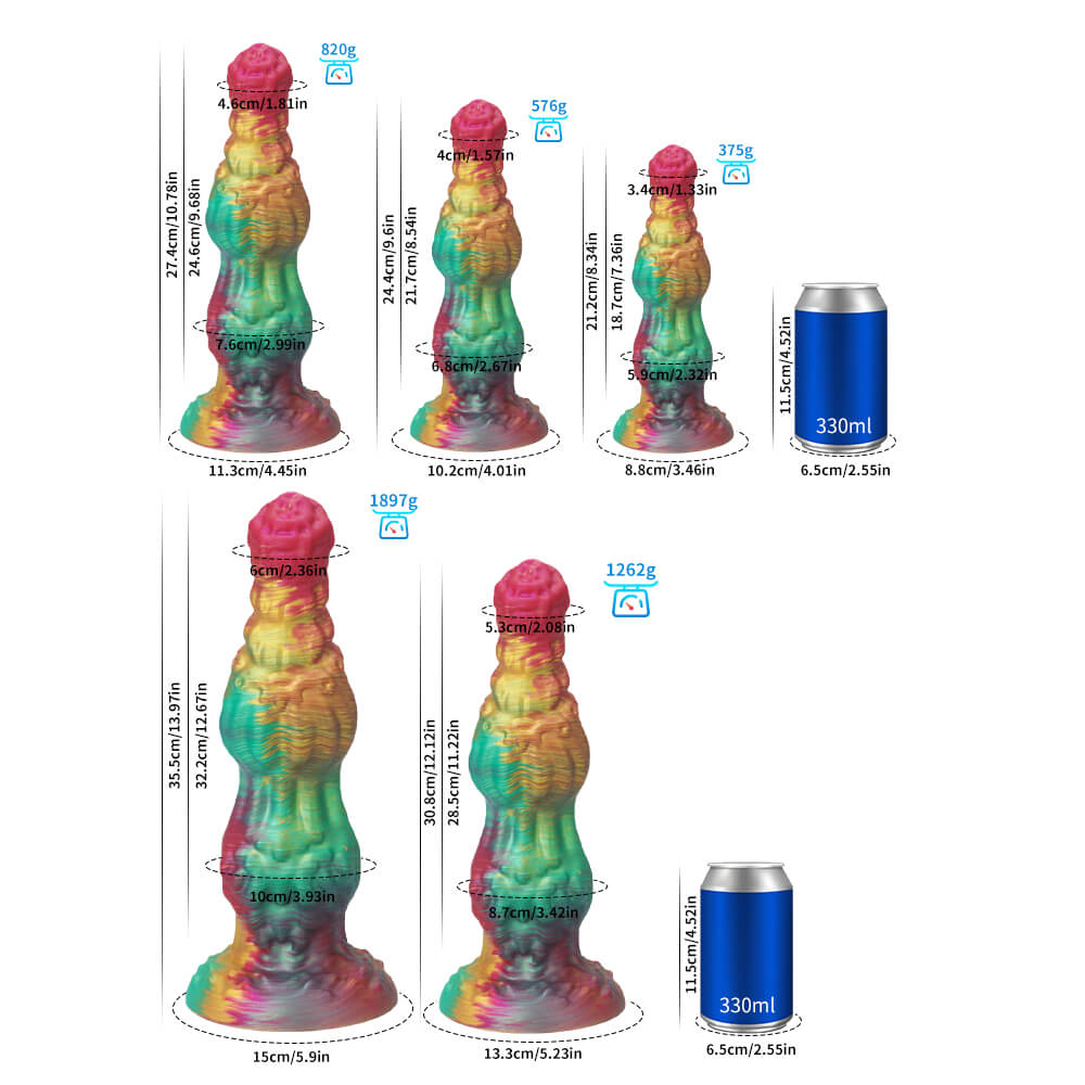 13 Inch Fantasy Dog Knot Dildo Thick Knot Design Xoxomoving
