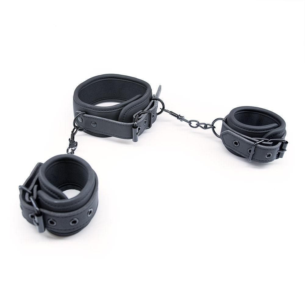 Master fetish neck to wrist Collar and restraints set - Xoxomoving