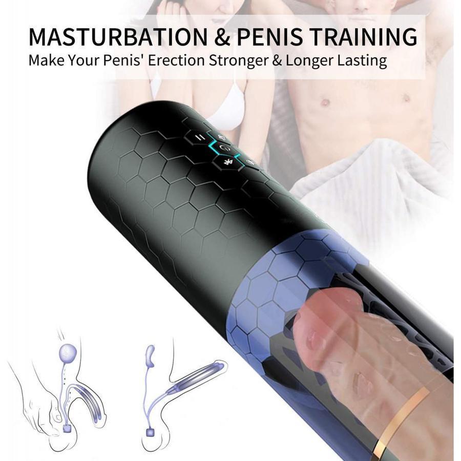 MASTER Upgraded 6-Telescoping Rotating Hands-Free Masturbation Cup - Xoxomoving