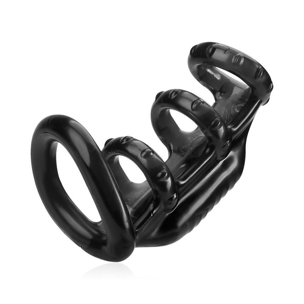 Maximize Pleasure: 1.77'' Vibrating Erection Rings Set - Xoxomoving