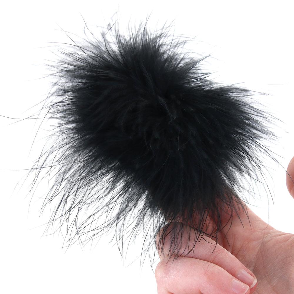 Nipple Couture Marabou Covers in Black - Xoxomoving