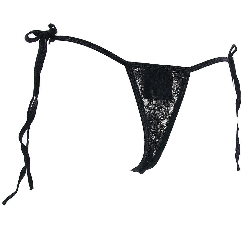 Vibrating Panty Set with Remote Ring in Black - Xoxomoving