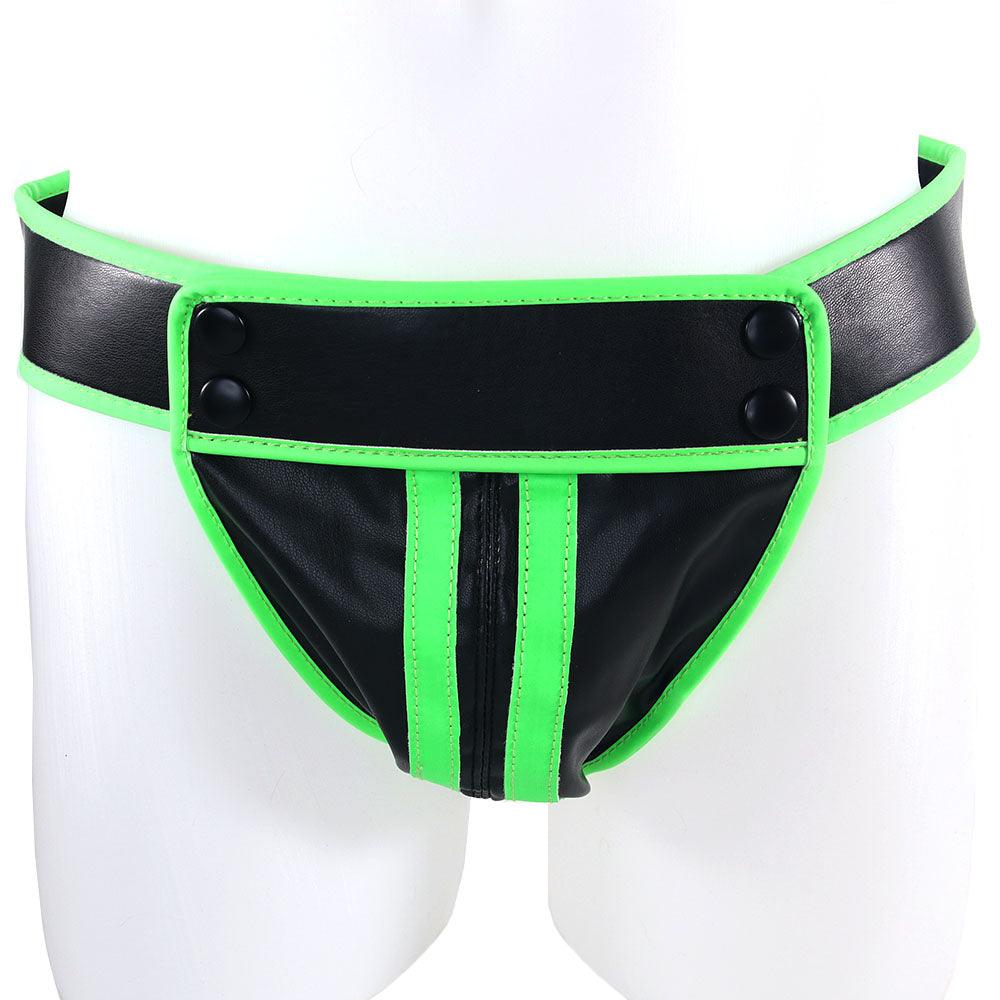 Ouch! Glow In The Dark Striped Pouch Jock Strap /XL - Xoxomoving