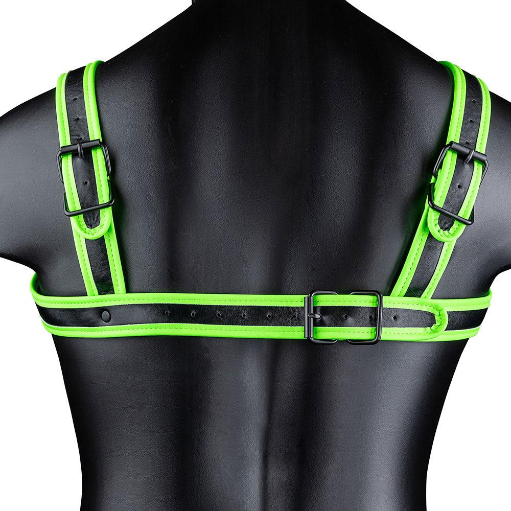 Ouch! Glow In The Dark Bulldog Buckle Harness /M - Xoxomoving