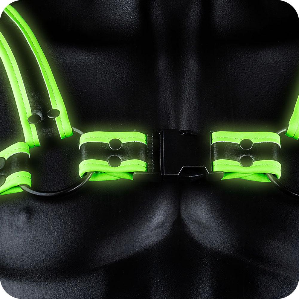 Ouch! Glow In The Dark Bulldog Buckle Harness /M - Xoxomoving