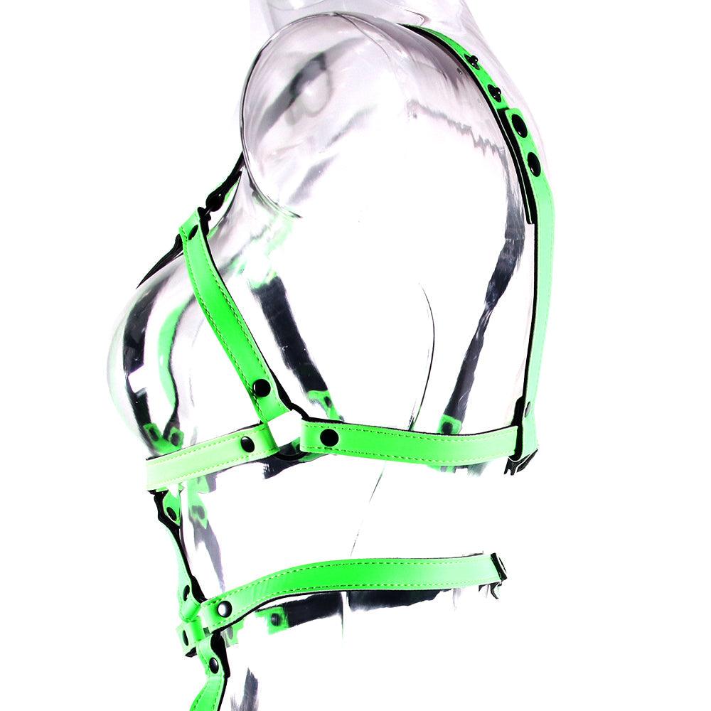 Ouch! Glow In The Dark Full Body Harness /XL - Xoxomoving