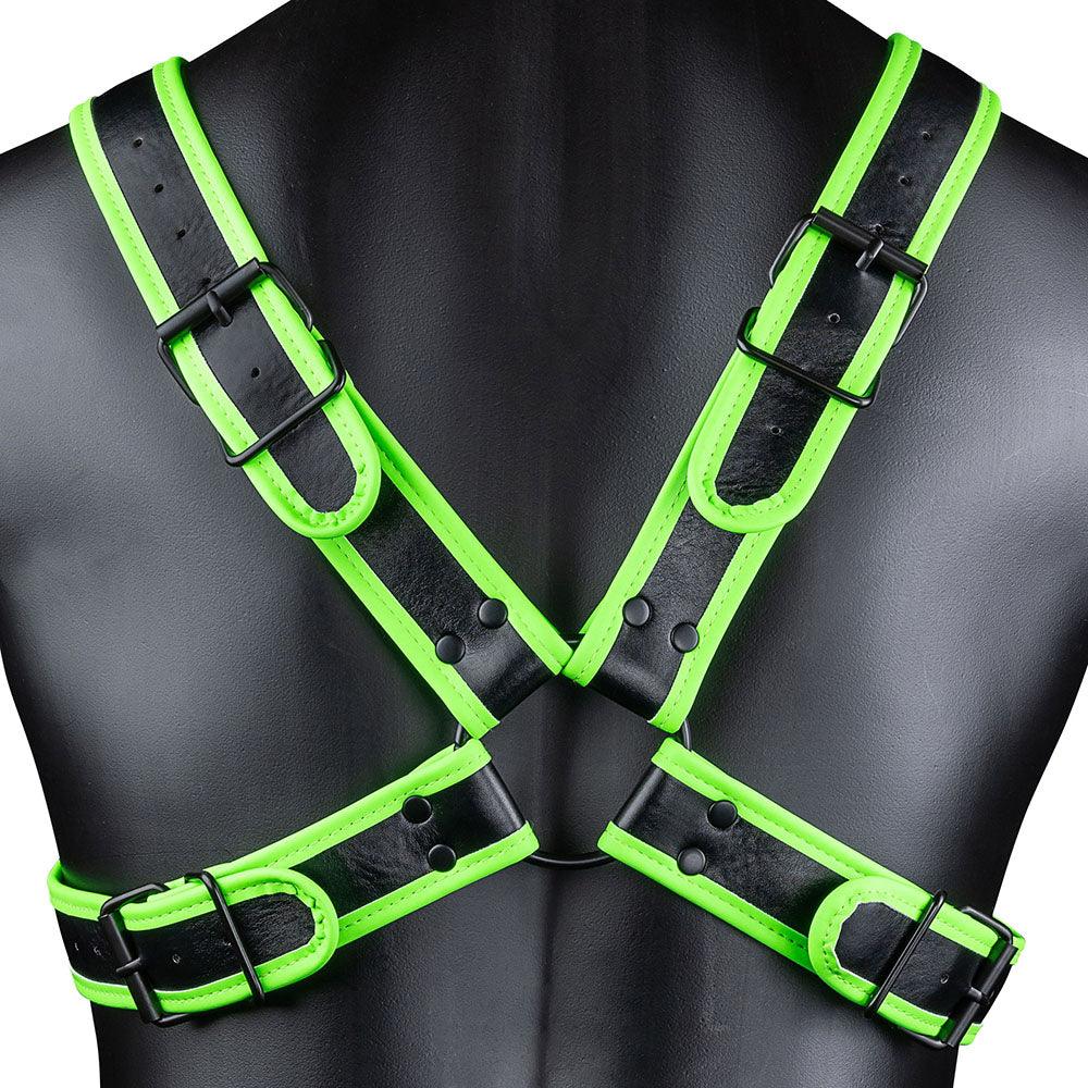 Ouch! Glow In The Dark Cross Harness /XL - Xoxomoving