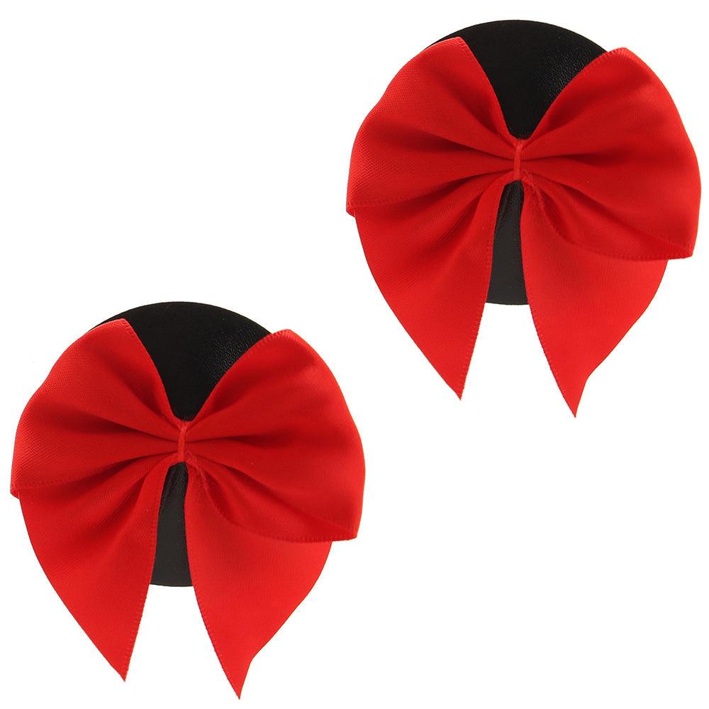 Nipple Couture Red Bow Covers - Xoxomoving