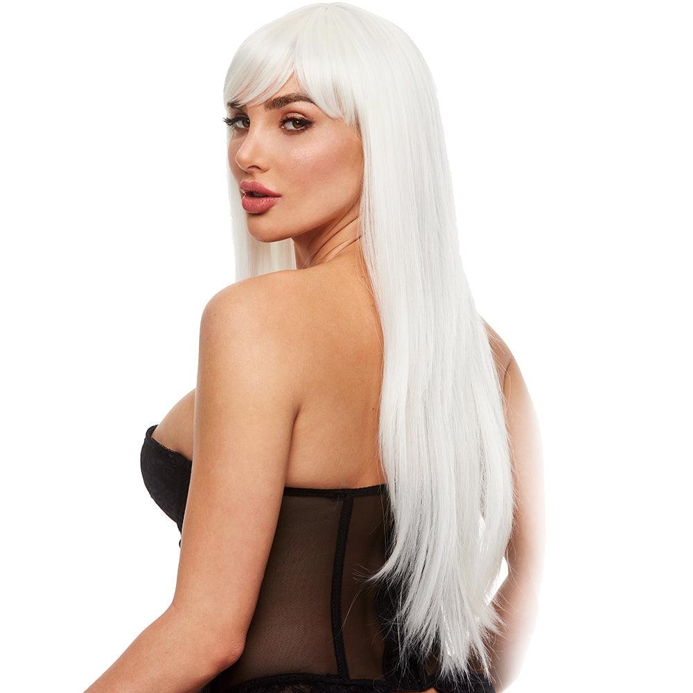 Amber Glow in the Dark Wig in White - Xoxomoving