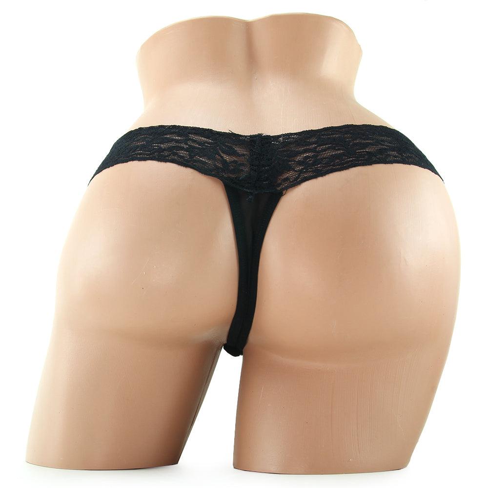 Stimulating Panties with Pearl Pleasure Beads Black /L - Xoxomoving