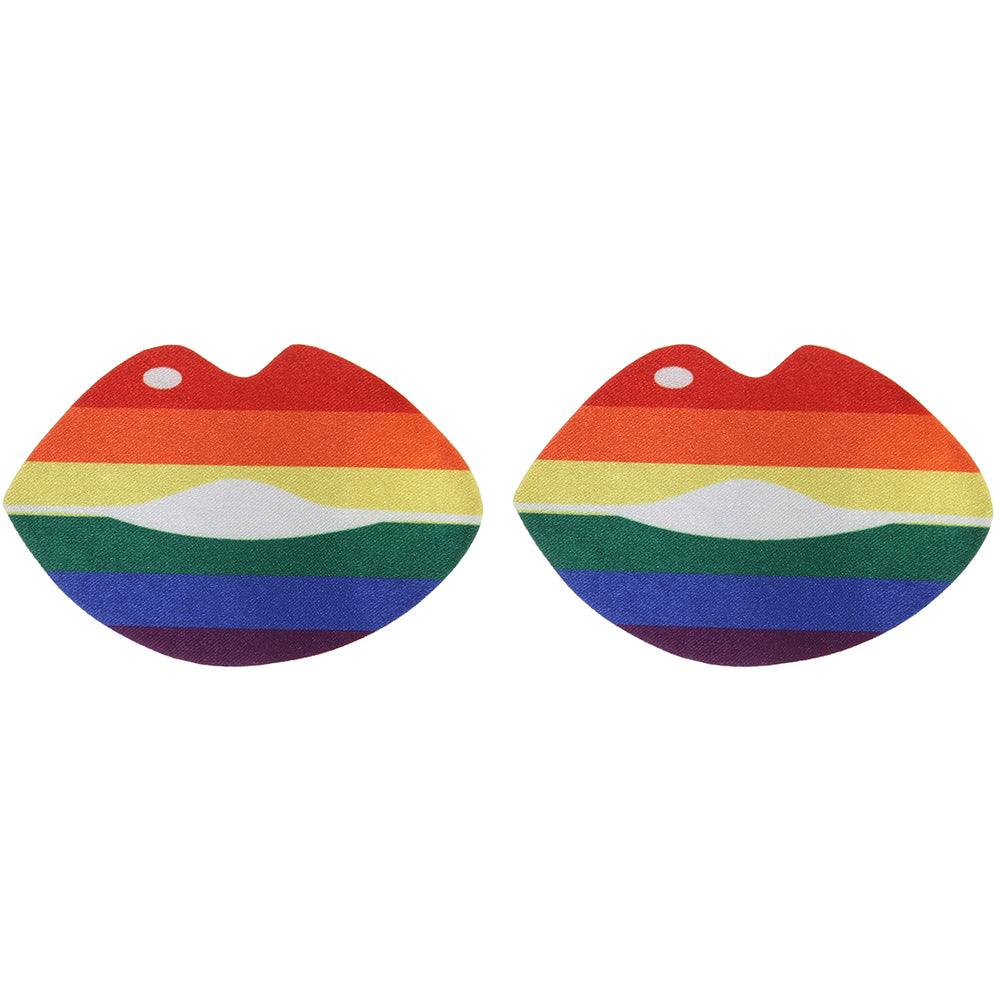 Pride and Holographic Lips Nipple Pasties - Xoxomoving