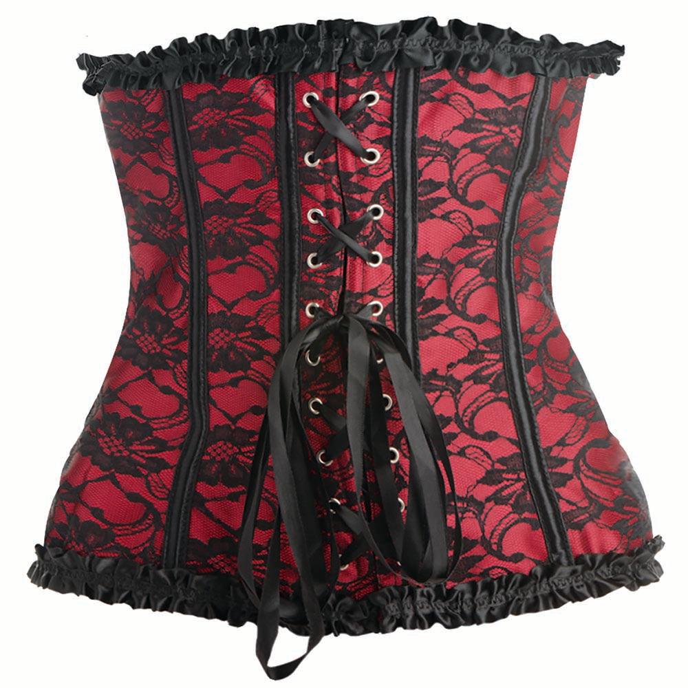 Master Series Scarlet Seduction Red Corset & Thong in XL - Xoxomoving