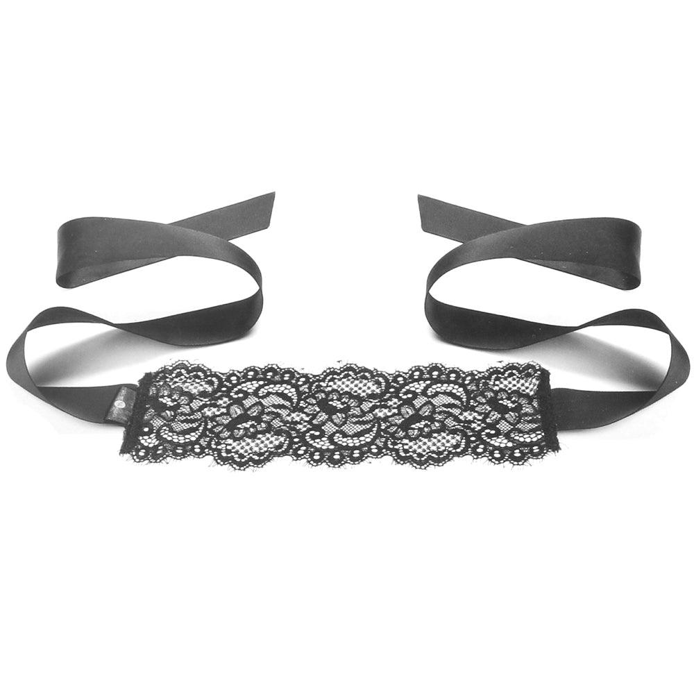 Secret Kisses Boudoir Lace Blindfold - Xoxomoving