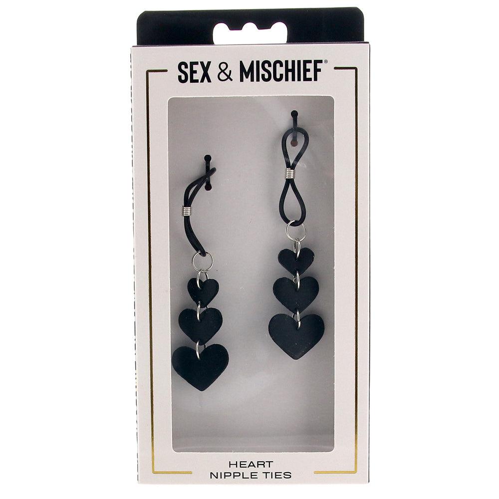 Sex & Mischief Heart Nipple Ties - Xoxomoving