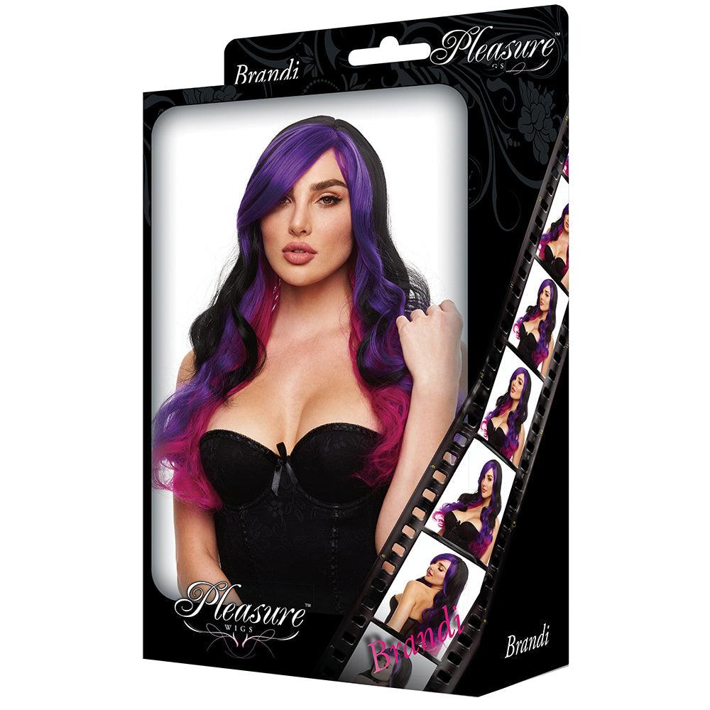 Brandi Wig in Black/Purple - Xoxomoving