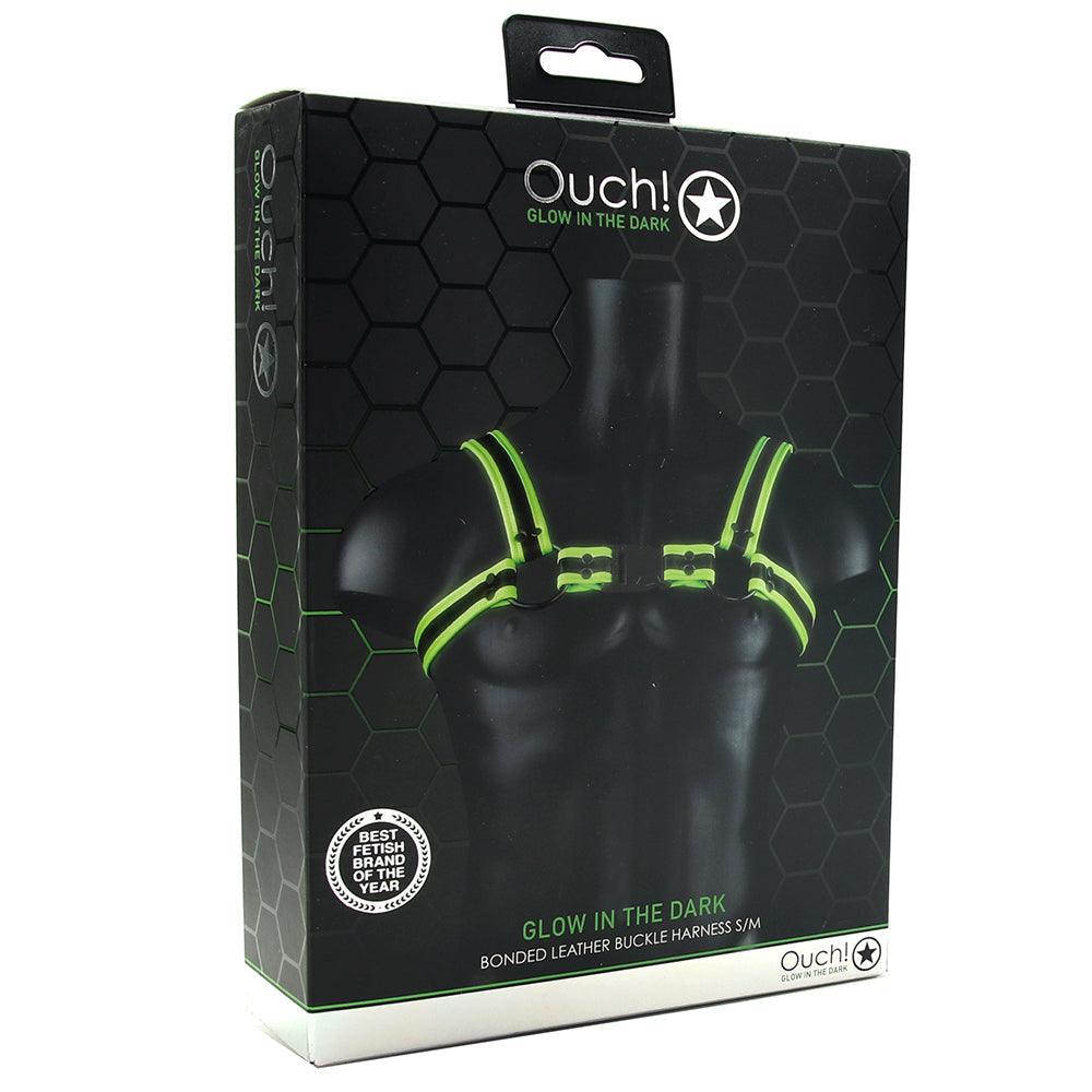 Ouch! Glow In The Dark Bulldog Buckle Harness /M - Xoxomoving