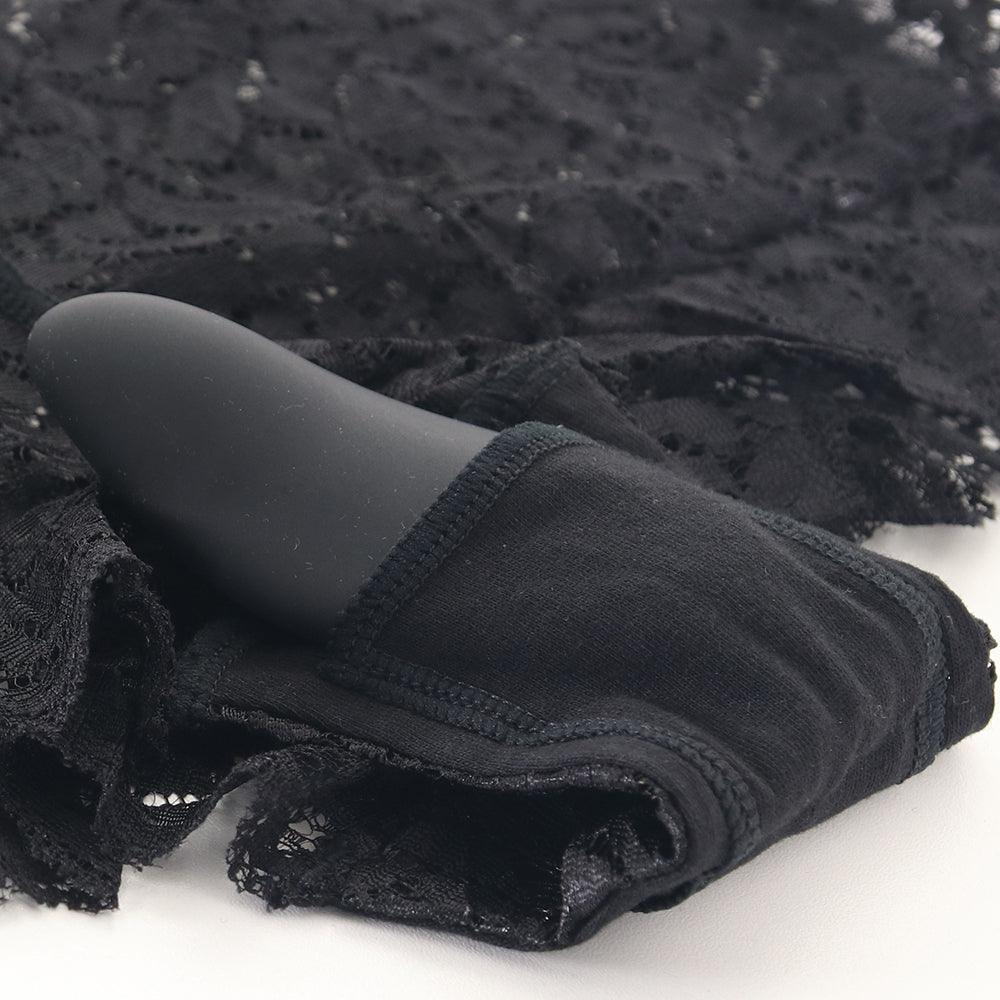 Black Lace Boyshort & Remote Panty Vibe XL - Xoxomoving