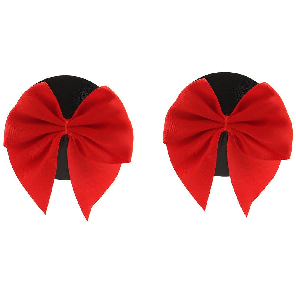 Nipple Couture Red Bow Covers - Xoxomoving