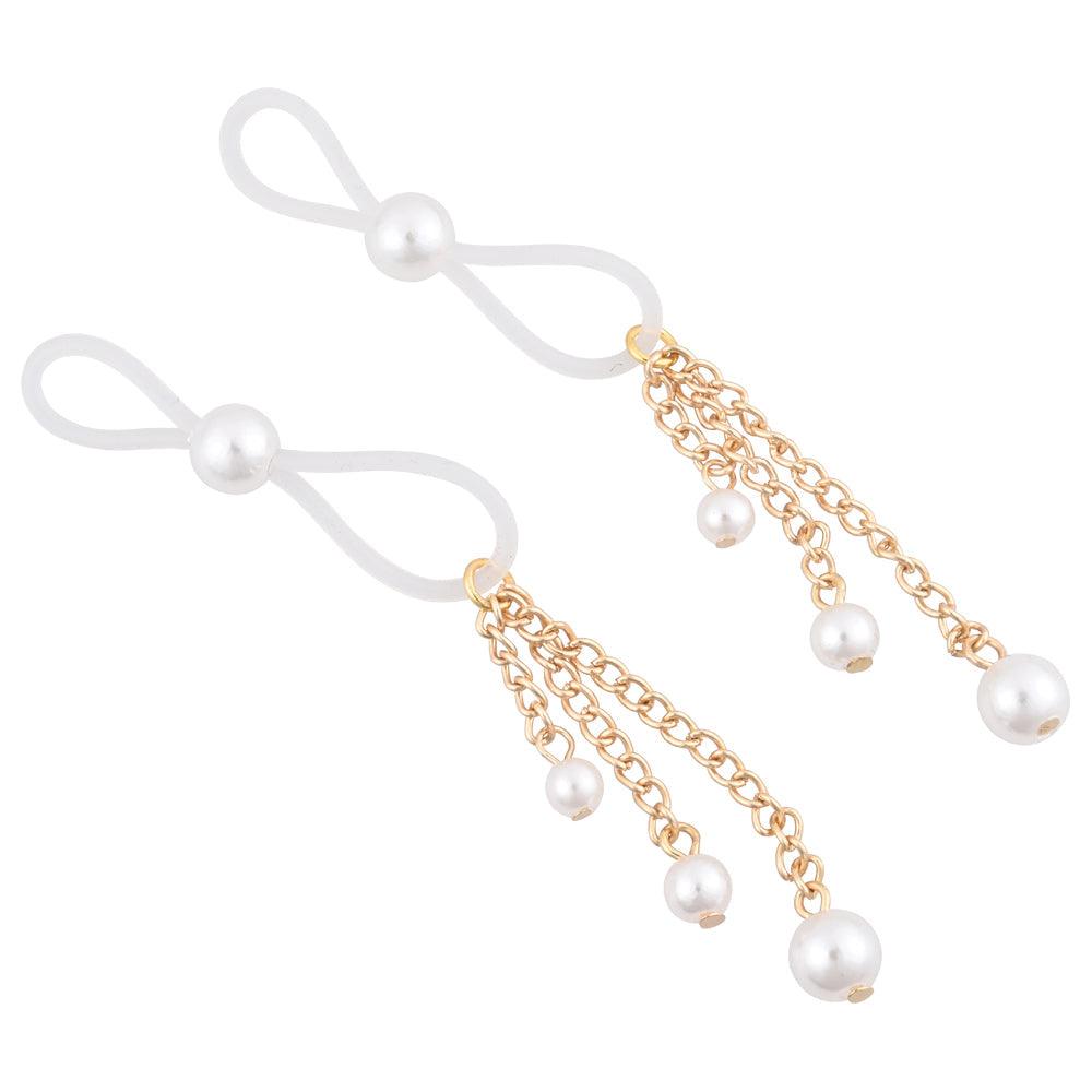 Sex & Mischief Pearl Nipple Ties - Xoxomoving