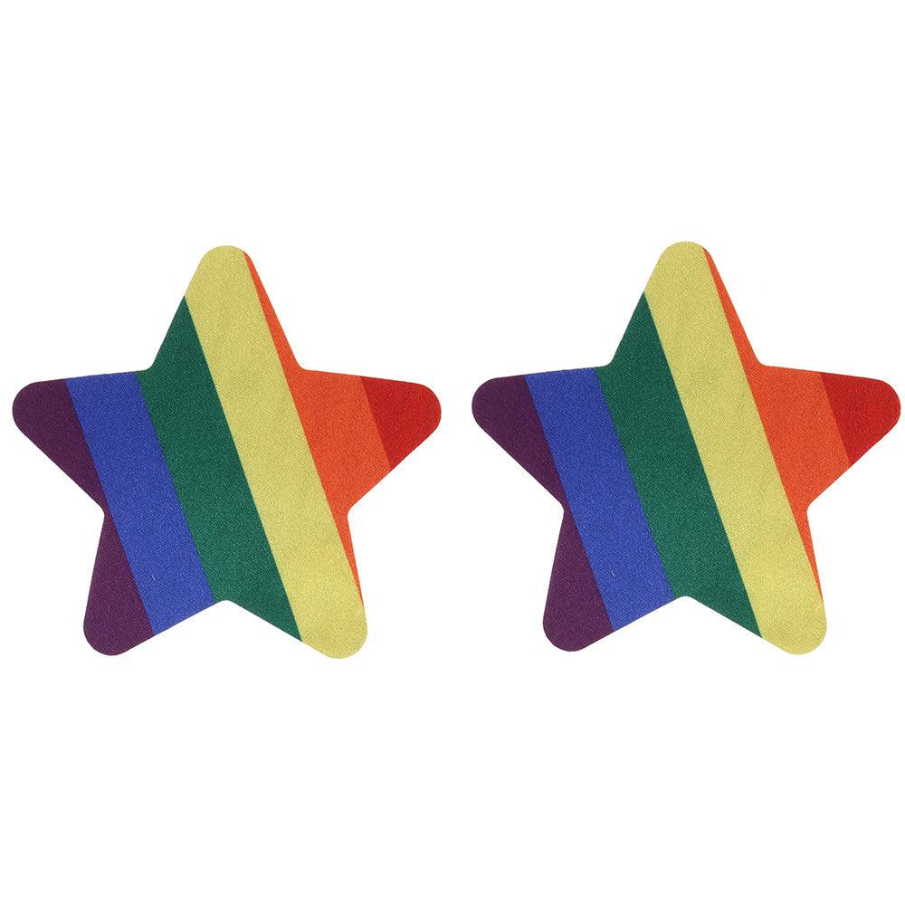 Pride and Rainbow Glitter Stars Nipple Pasties - Xoxomoving