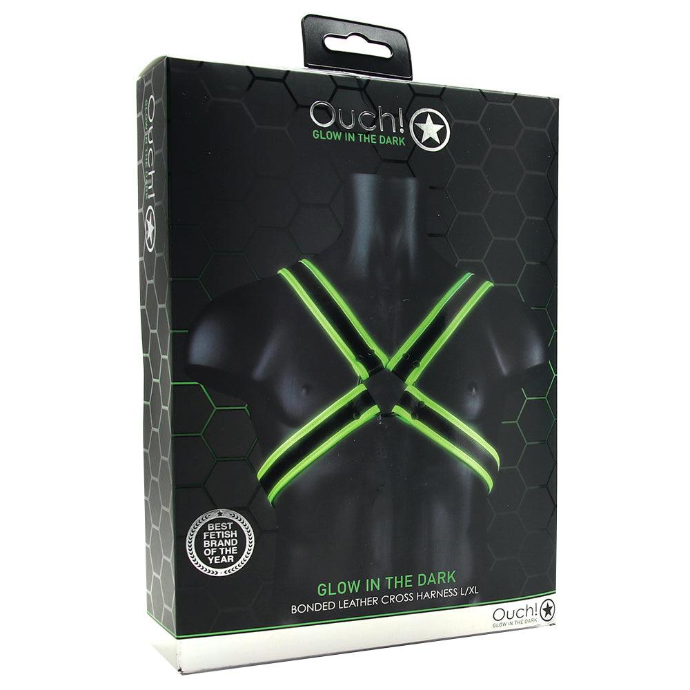 Ouch! Glow In The Dark Cross Harness /XL - Xoxomoving