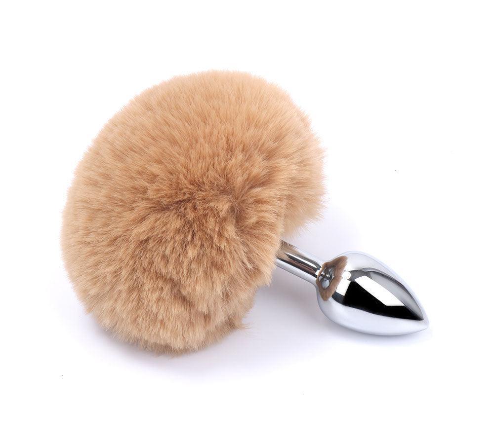 Metal Pink Hairball Base Butt Plug for Experienced Men or Women 5.51 Inch - Xoxomoving