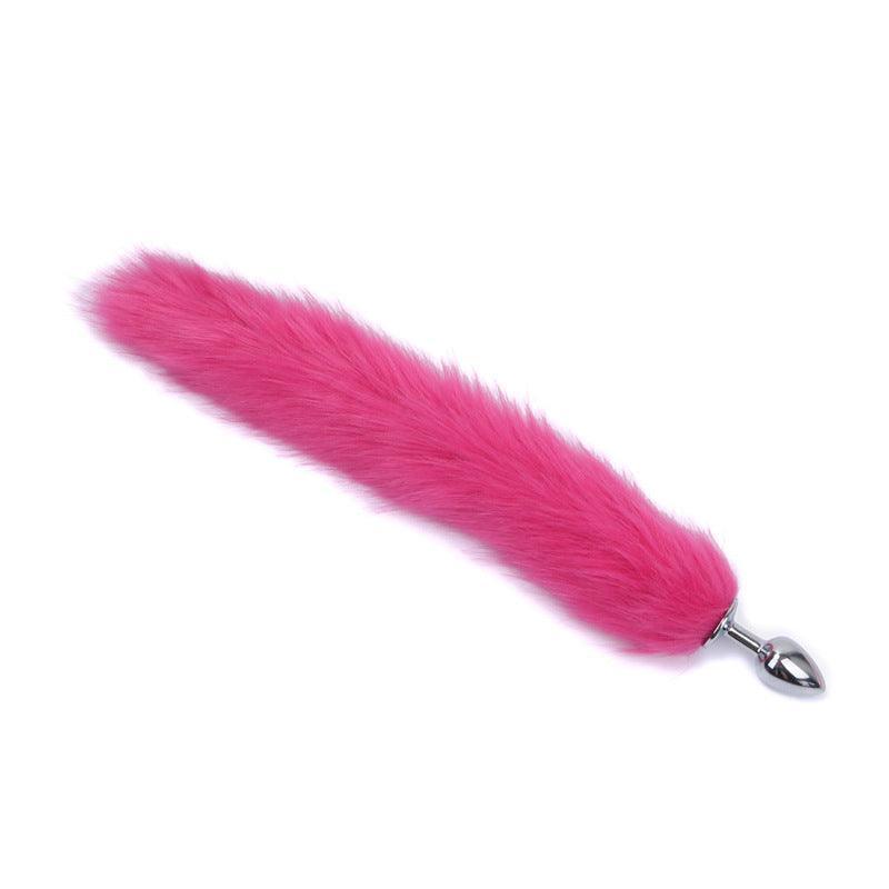 Metal Pink Hairball Base Butt Plug for Experienced Men or Women 5.51 Inch - Xoxomoving