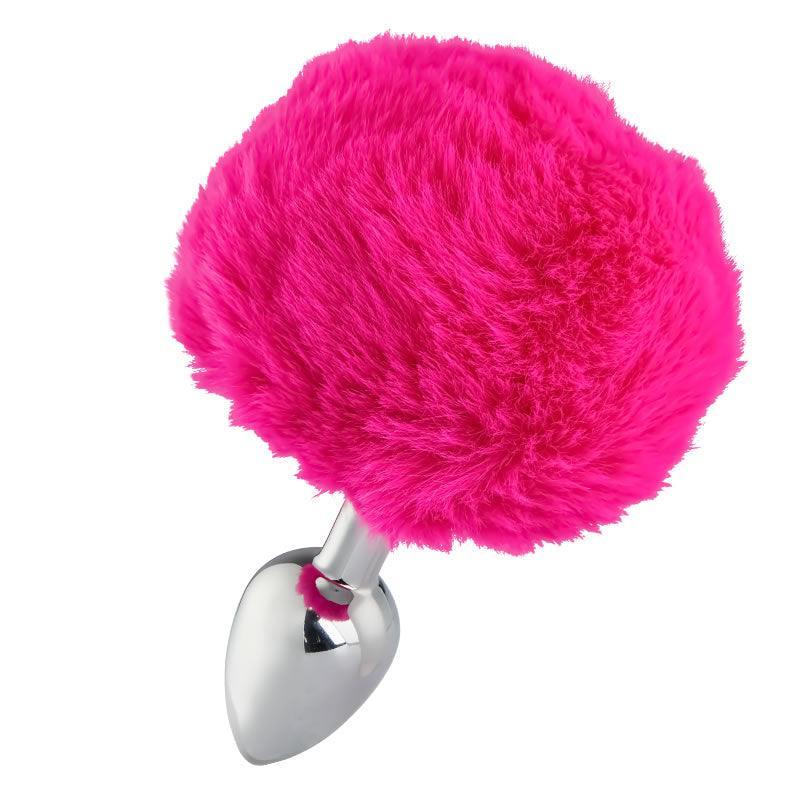 Metal Pink Hairball Base Butt Plug for Experienced Men or Women 5.51 Inch - Xoxomoving