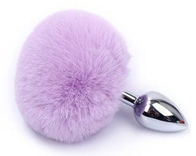 Metal Pink Hairball Base Butt Plug for Experienced Men or Women 5.51 Inch - Xoxomoving