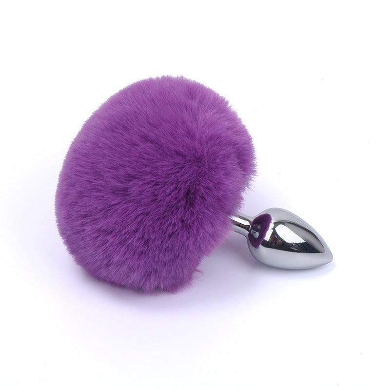 Metal Pink Hairball Base Butt Plug for Experienced Men or Women 5.51 Inch - Xoxomoving