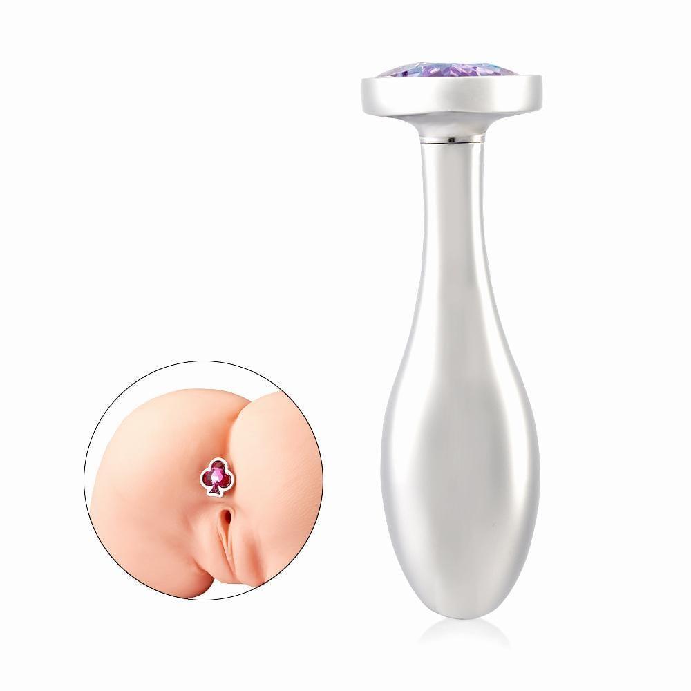 Metal Replaceable Poker-like Base Anal Plug | Metal Anal Plug - Xoxomoving