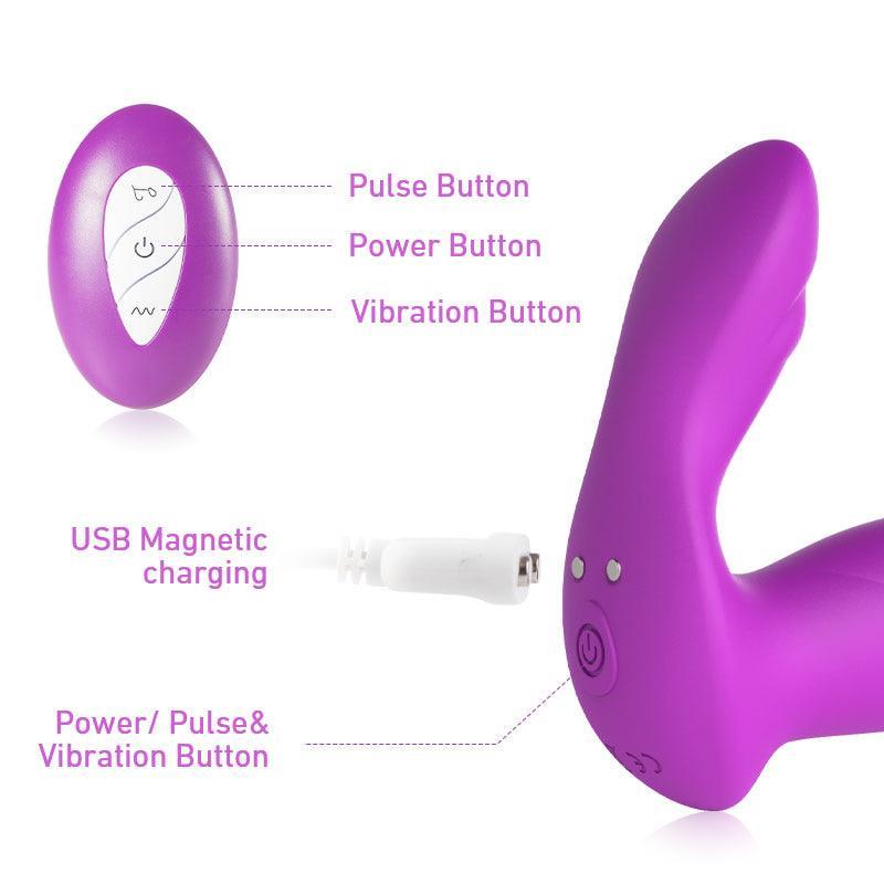 MIRAGE 10 Vibrations 10 Pulses Anal Prostate Massager Remote Control - Xoxomoving