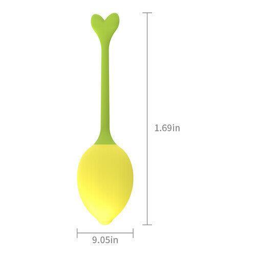 Miss 9 Vibrating Lemon Silicone Vaginal Training Kegel Balls with Voice Mode - Xoxomoving