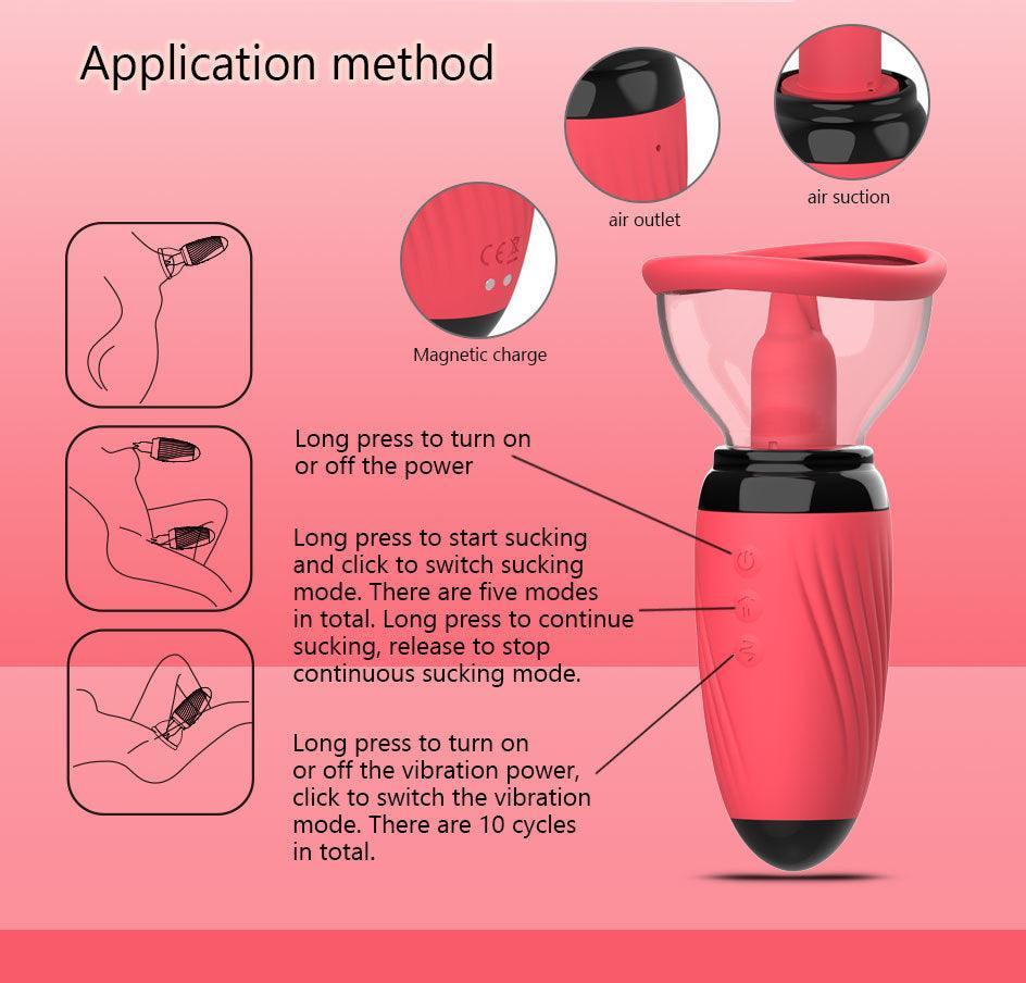 Mona Pro - Super Powered Clit & Nipple Stimulator With Bullet Egg - Xoxomoving