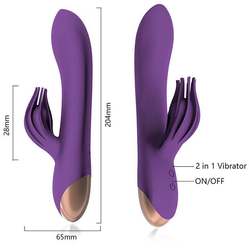 Naughty Clit-Tickling Bunny Vibrator - Dual Motors, Waterproof, Rechargeable - Xoxomoving