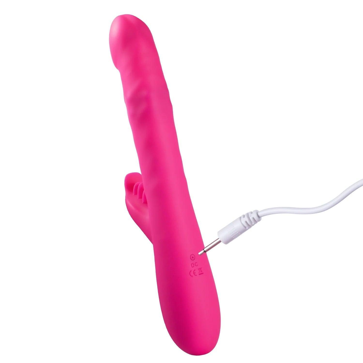 Neon Holic Thrusting Rotation Beads Rabbit Vibrator - Experience Unforgettable Pleasure - Xoxomoving