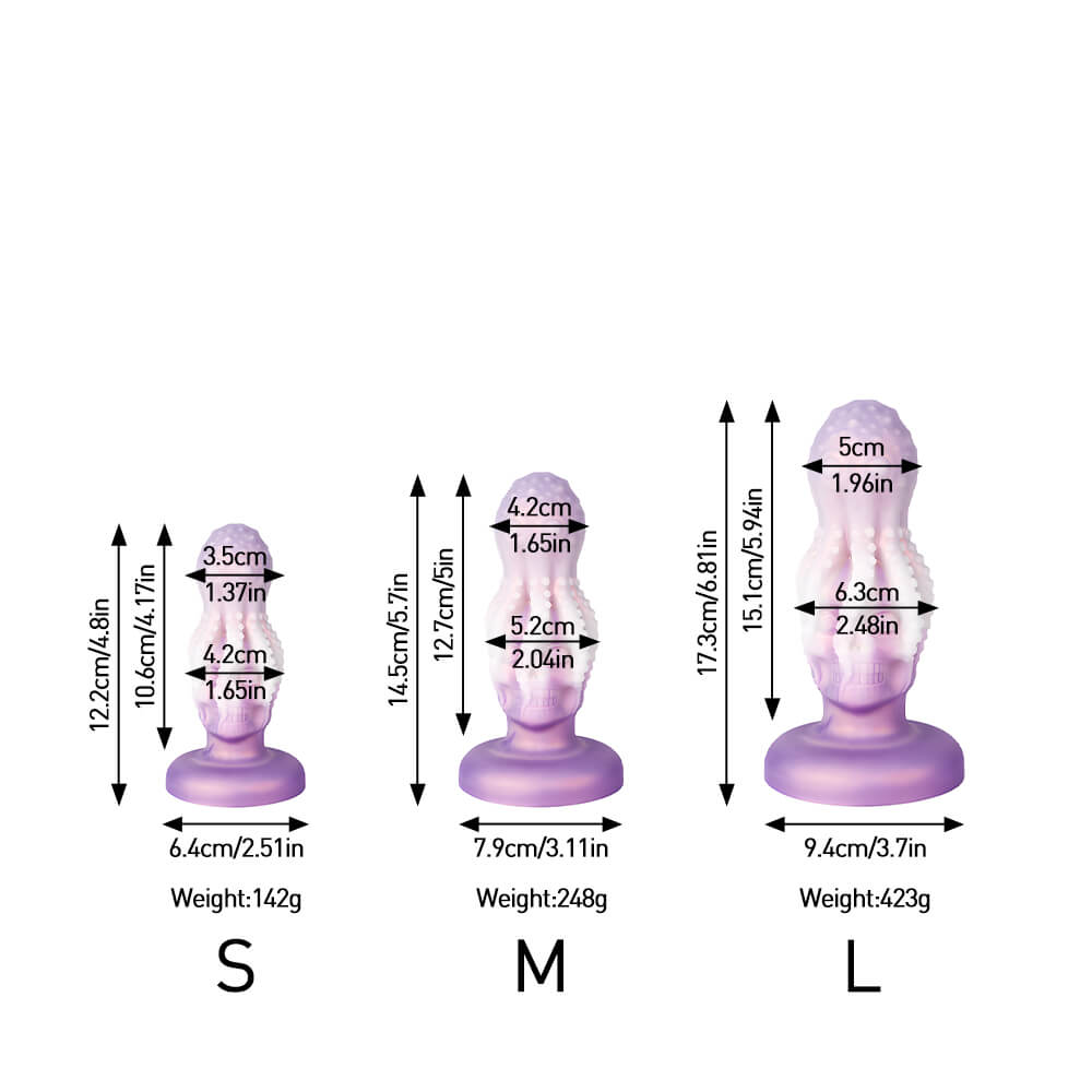 Fantasy Dildo – Tentacle & Skull Design with Suction Cup Base Xoxomoving