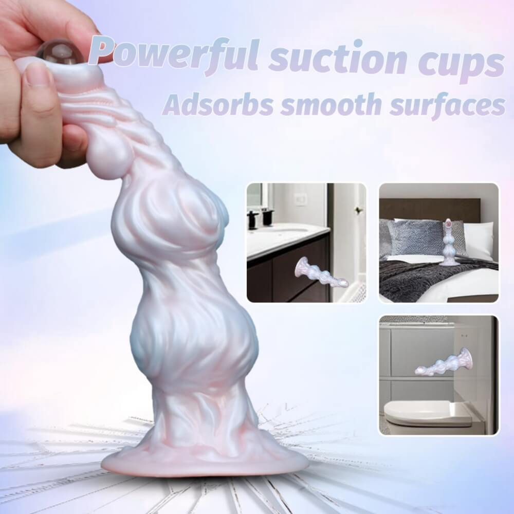 One Eyed 10 Inch Silicone Alien Dildo with Knot Xoxomoving