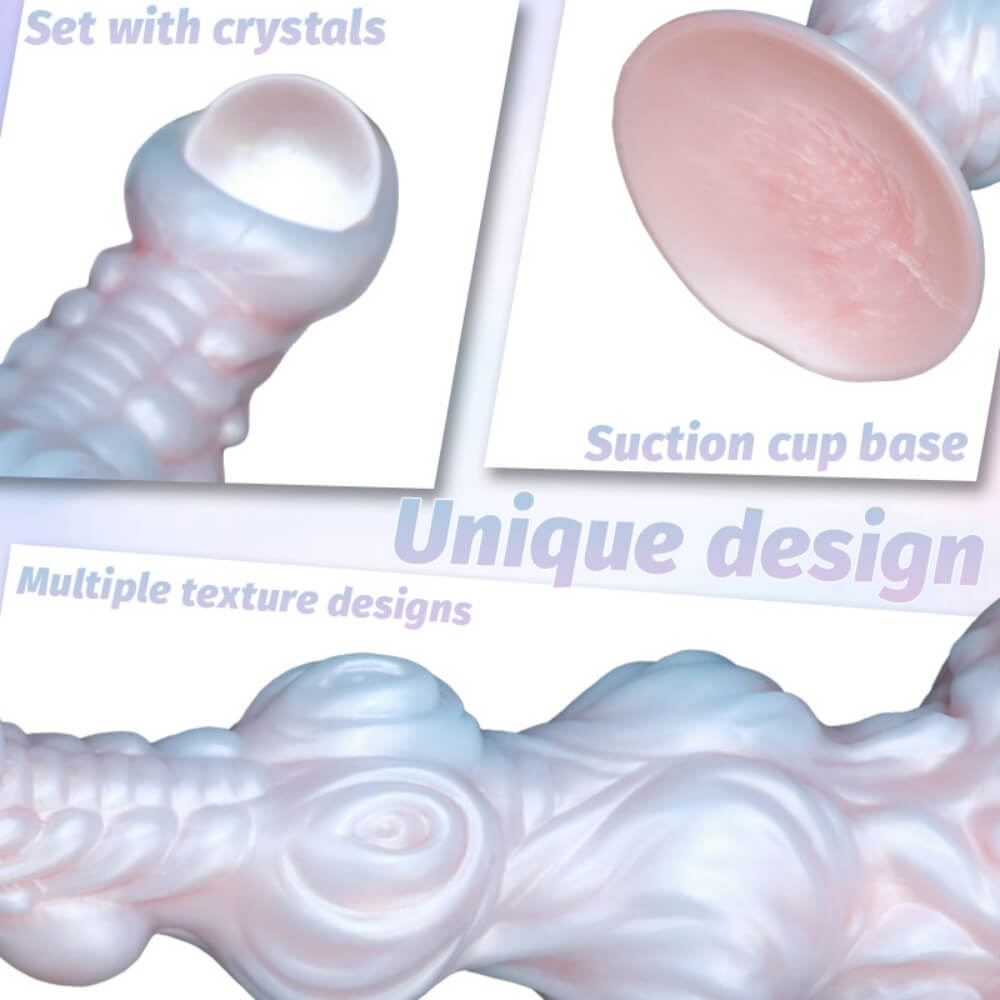 One Eyed 10 Inch Silicone Alien Dildo with Knot Xoxomoving