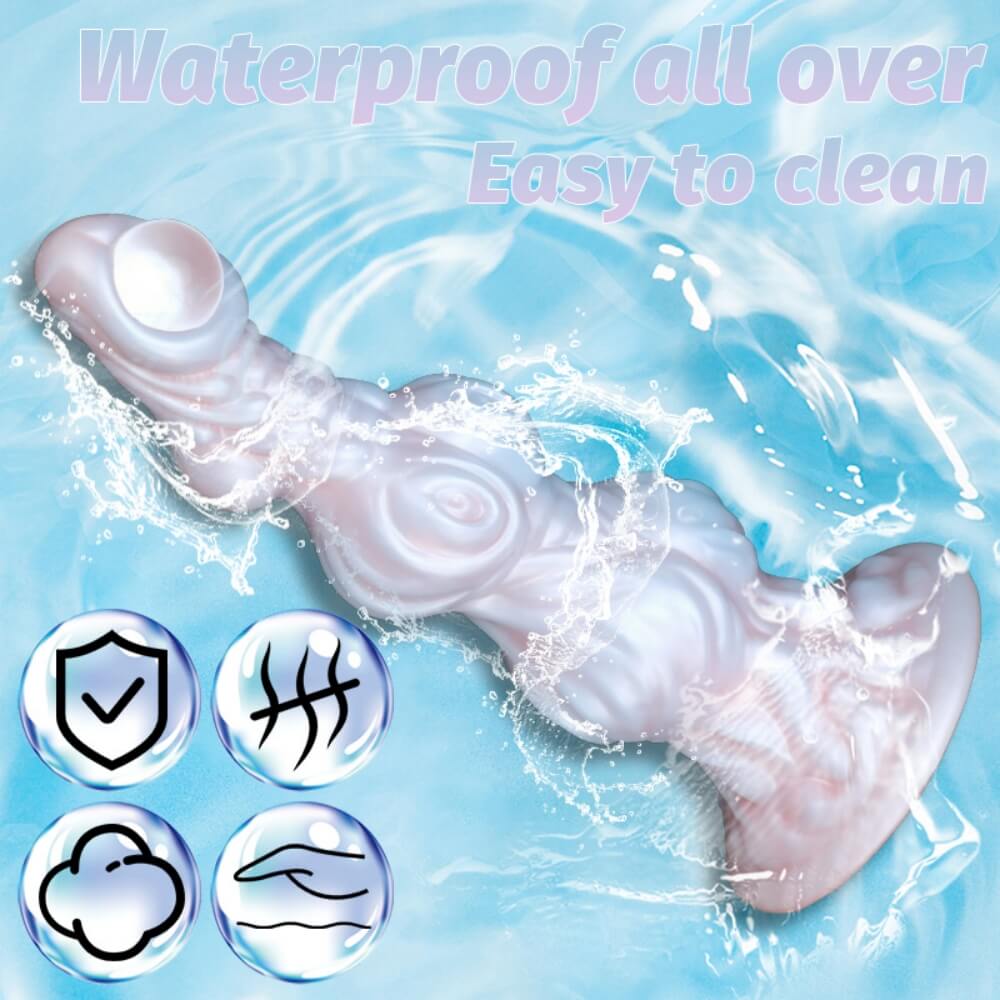 One Eyed 10 Inch Silicone Alien Dildo with Knot Xoxomoving