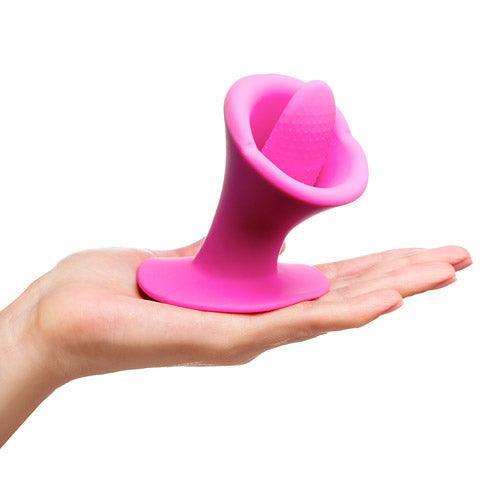 Oscillating tongue Remote control suction cup tongue vibrator - Xoxomoving