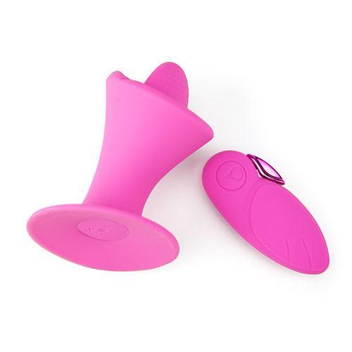 Oscillating tongue Remote control suction cup tongue vibrator - Xoxomoving