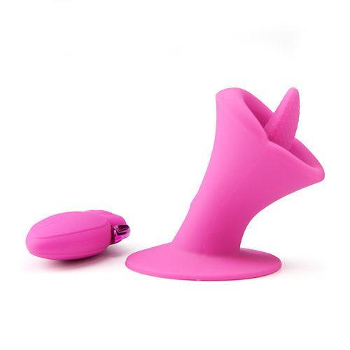 Oscillating tongue Remote control suction cup tongue vibrator - Xoxomoving